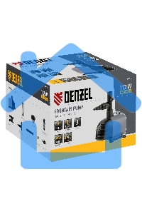Насос фонтанный FNP110-34, 112 Вт, подъем 3,4 м, 3400 л/ч, колокольчик/каскад/гейзер Denzel