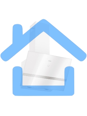 Вытяжка наклонная Elikor Rise WH 60 белый, 60 см, 750 куб. м/ч, 56 дБ