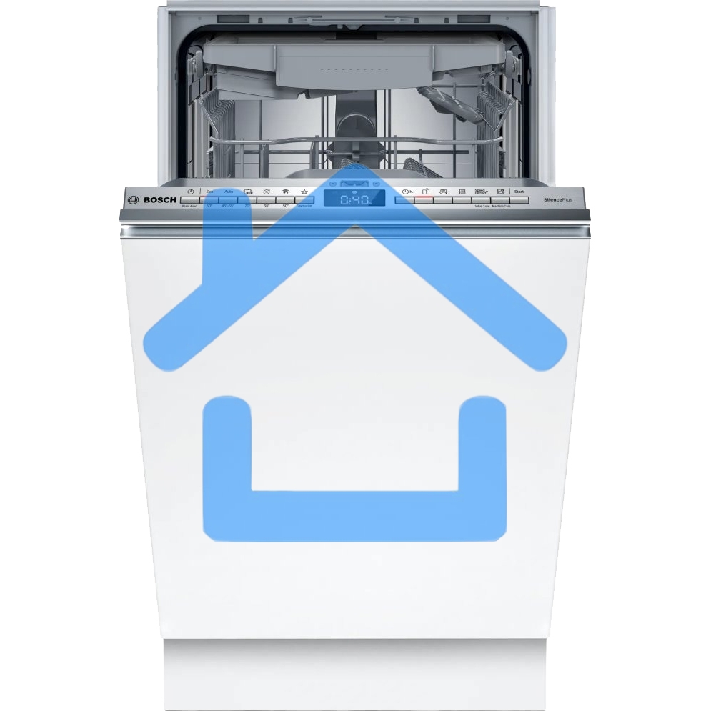 Встраиваемая посудомоечная машина Bosch SPV4HMX10E, серебристый, 44.8 см, 10 компл., 44 дБ, класс A++