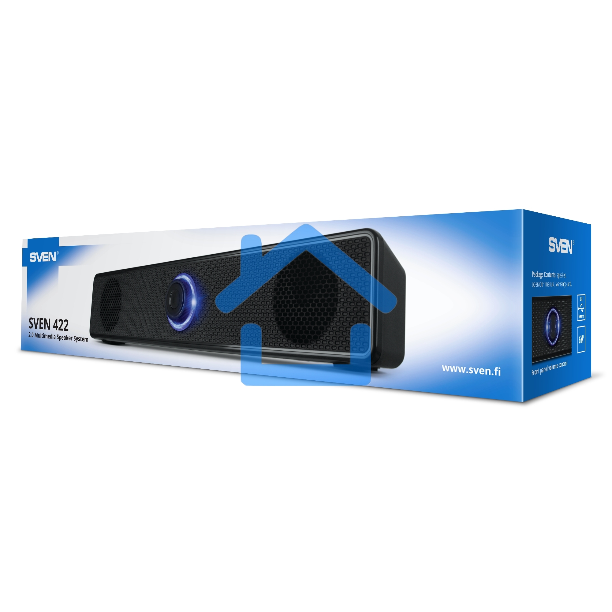 Акустическая система Sven 2.0 Sven 422 черная (6 Вт, питание USB)