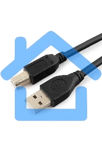 Кабель Gembird/Cablexpert CCF2-USB2-AMBM-15 USB 2.0 ProКабель, AM/BM, 4.5м, экран,2феррит.кольца, черный, пакет