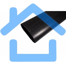 Термоусаживаемая трубка клеевая Rexant 180,0/58,0 мм, (3-4:1) черная, упаковка 1 м