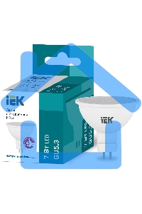 Лампа cветодиодная Iek LLE-MR16-7-230-40-GU5 ECO MR16 софит 7Вт 230В 4000К GU5.3 IEK