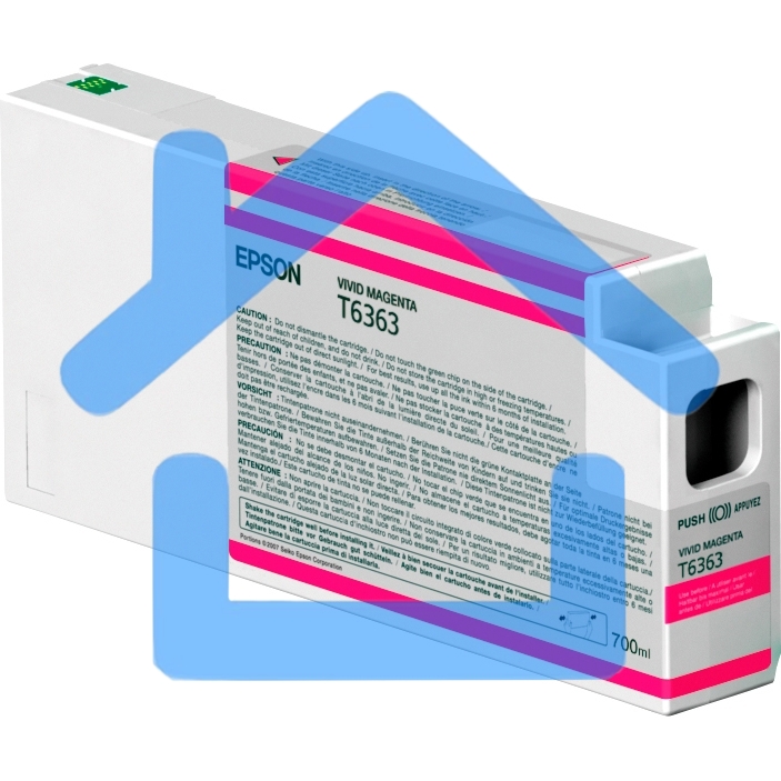 Картридж струйный Epson C13T636300 пурпурный (700 мл) для Stylus 7700, 7890, 7900, 9700, 9890, 9900, WT7900