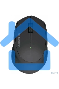 Мышь беспроводная Logitech M280 серый, 1000 dpi, радиоканал, USB, кнопки - 3