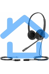 Гарнитура YEALINK YHS34 Dual Дуо, Проводная, HD звук, QD, RJ9, шт