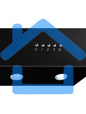 Вытяжка наклонная Monsher Astra 50 Noir черный, 50 см, 1100 куб. м/ч, 53 дБ