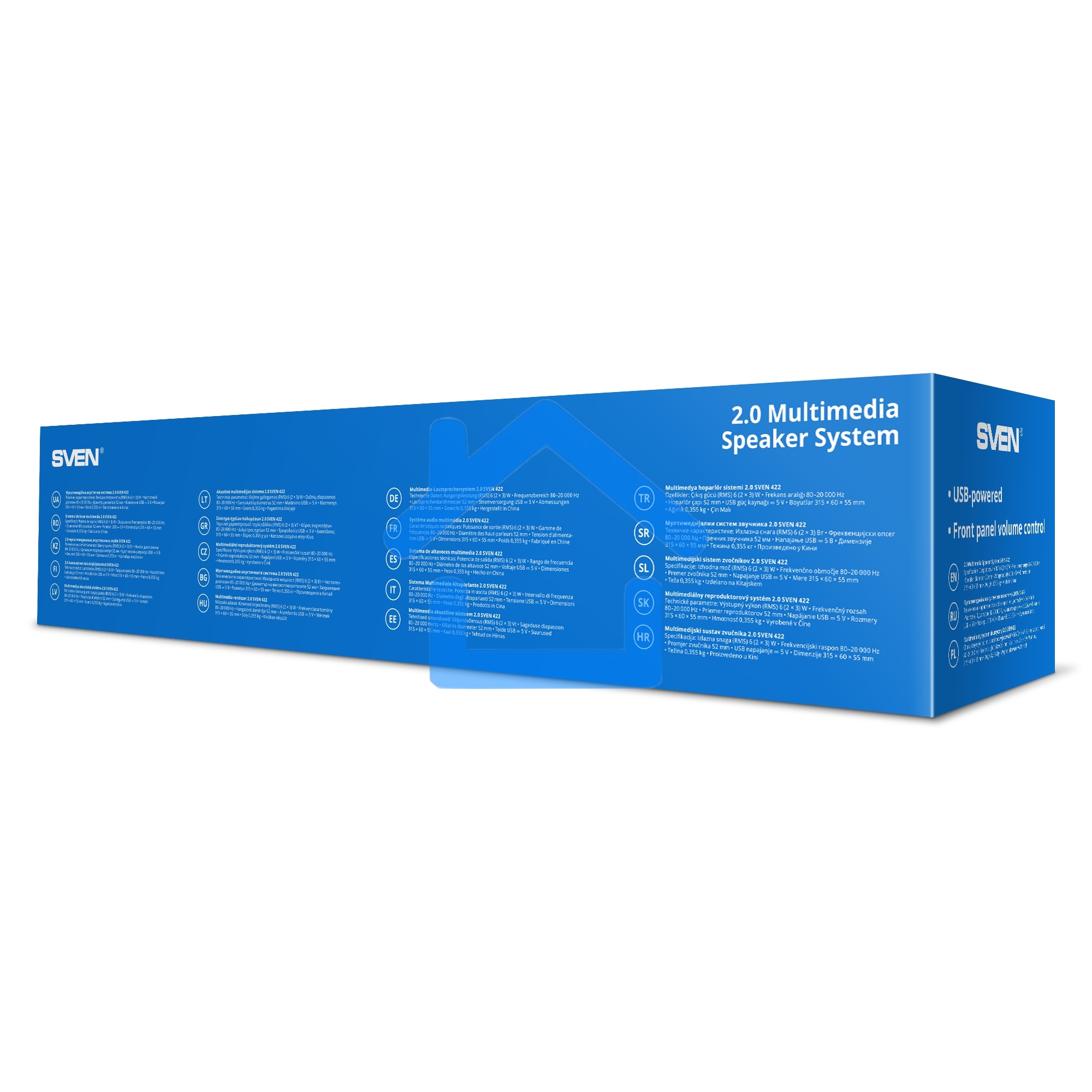 Акустическая система Sven 2.0 Sven 422 черная (6 Вт, питание USB)