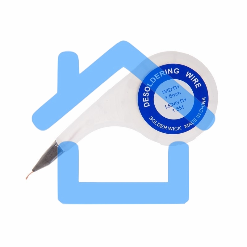 Оплетка для удаления припоя Rexant, медная, 3.0 мм x 1.5 м, диспенсер