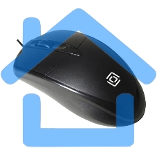 Мышь проводная Oklick 125M черный, 1200 dpi, USB, кнопки - 3