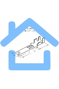 Клемма плоская штекер 2.8 мм 0,5-1.5 мм² (РП-п 1.5-(2.8)) Rexant