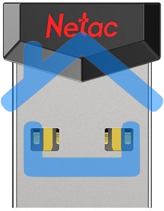 Флешка USB R/W Netac 8Gb UM81 NT03UM81N-008G-20BK USB2.0 черный