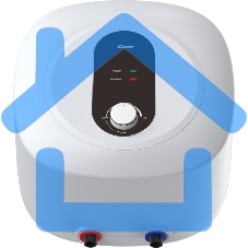 Водонагреватель Candy CS10V-EM1(R) 2кВт 10л электрический над раковиной/белый