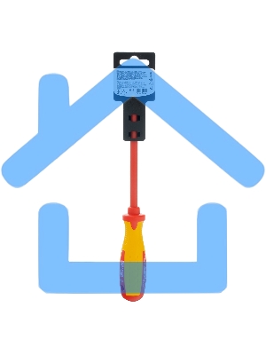 Отвертка Matrix Insulated, SL5,5 x 125 мм, CrMo, до 1000 В, двухкомп. рукоятка