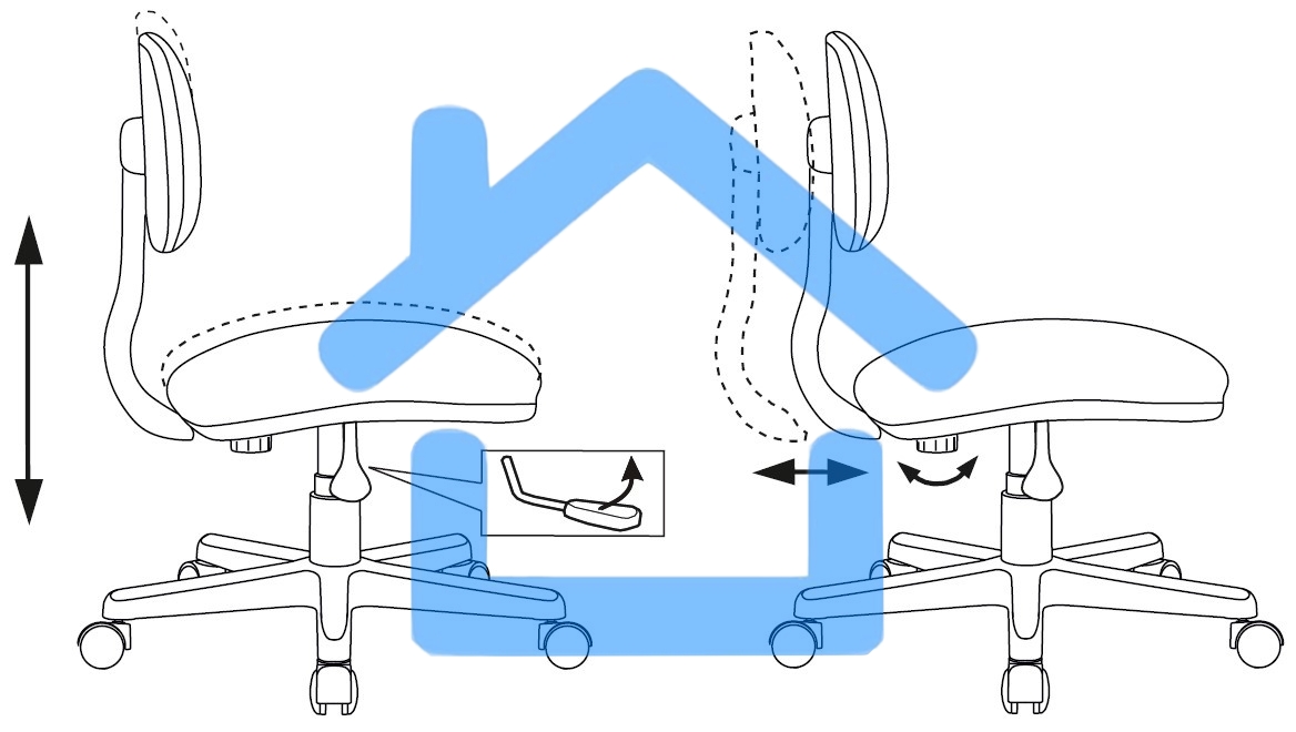 Кресло детское Бюрократ CH-W201NX мультиколор маскарад, крестовина пластик, пластик белый