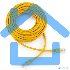 Патч-корд медный UTP Cablexpert PP10-15M/Y кат.5e, 15м, литой, многожильный (желтый)