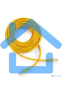 Патч-корд медный UTP Cablexpert PP10-15M/Y кат.5e, 15м, литой, многожильный (желтый)