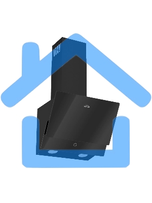 Вытяжка наклонная Elikor Vertex BK 50 черный, 50 см, 750 куб. м/ч, 56 дБ