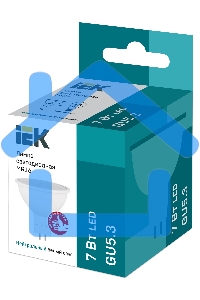 Лампа cветодиодная Iek LLE-MR16-7-230-40-GU5 ECO MR16 софит 7Вт 230В 4000К GU5.3 IEK