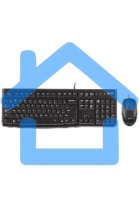 Комплект клавиатура + мышь Logitech Desktop MK120 (русская раскладка)