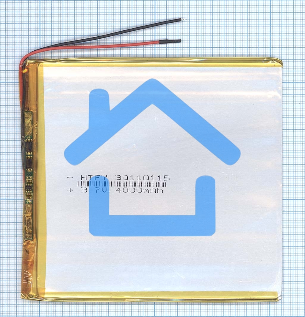 Аккумулятор Li-Pol (батарея) 3*110*115мм 2pin 3.7V/4000mAh