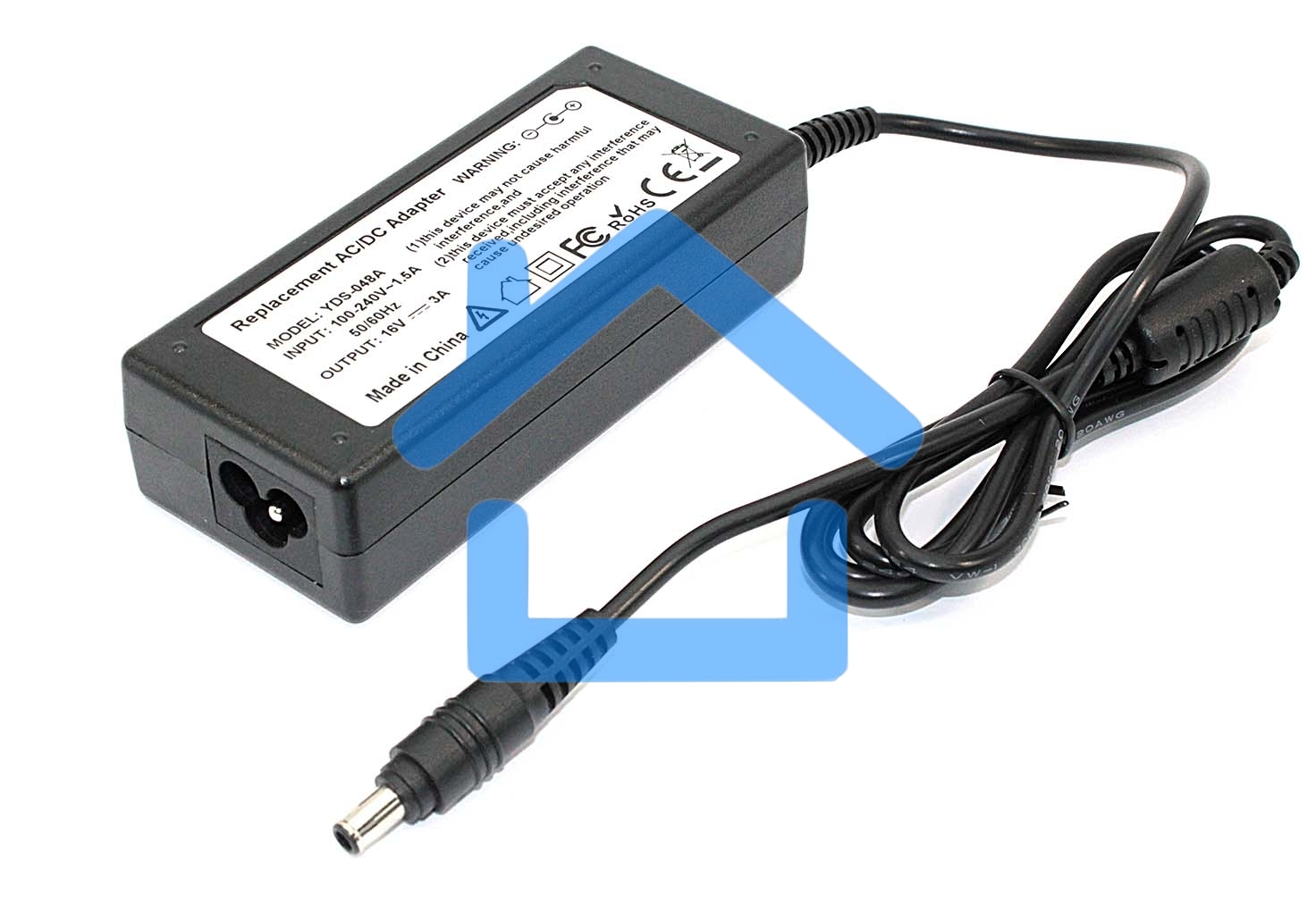 Блок питания (сетевой адаптер) для ноутбуков Samsung 16V 3A 5.0x3.0 OEM