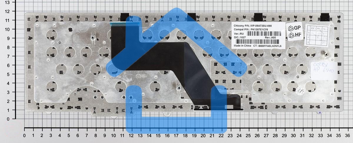 Клавиатура для ноутбука HP Probook 6540B 6545B 6550B 6555B черная