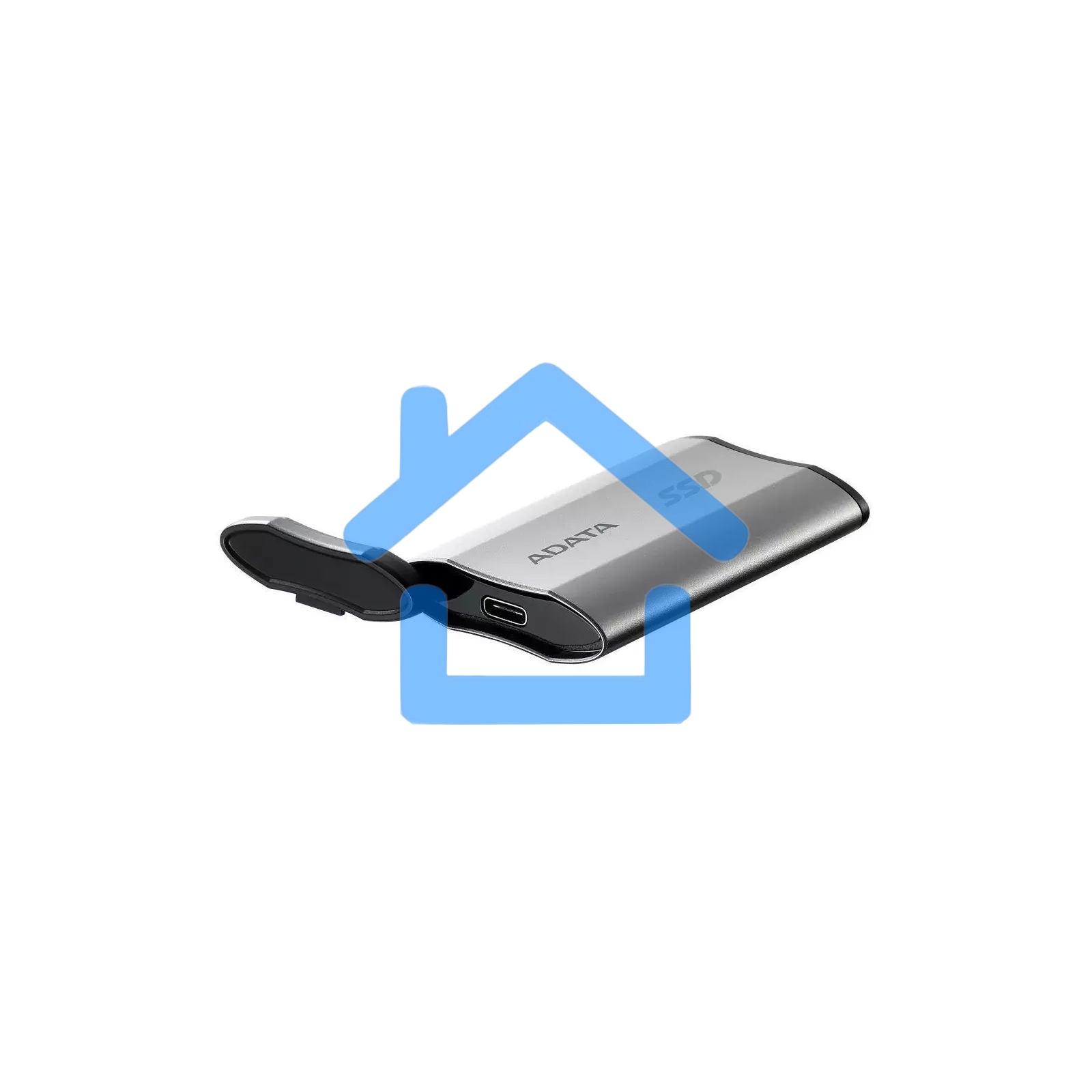 Внешний накопитель SSD   ADATA 2Tb SD810 USB Type-C (2000/2000 Mb/s) metal case grey (SD810-2000G-CSG)