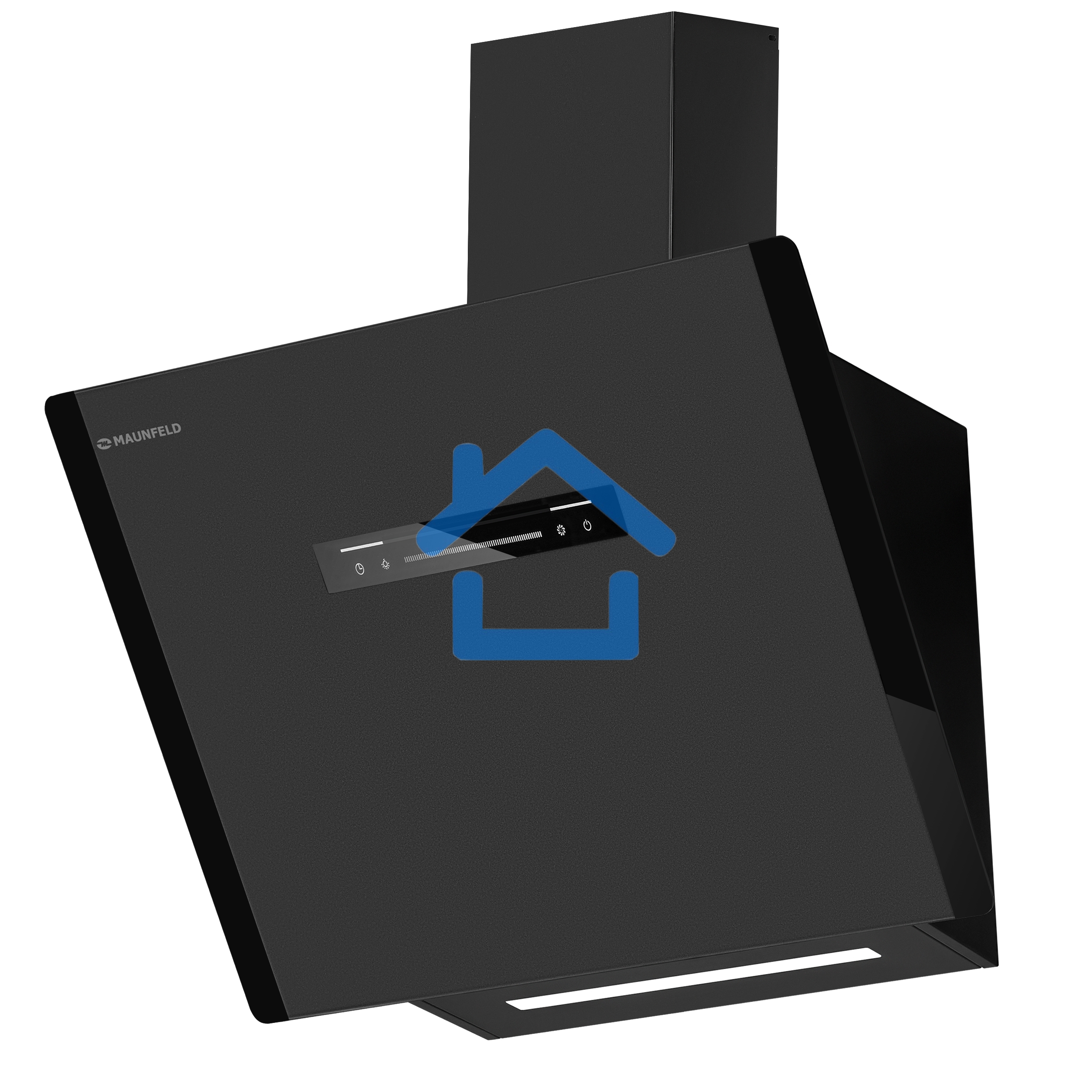 Вытяжка наклонная Maunfeld Falcon 60 Glass черная, 59.5 см, 1150 куб. м/ч, 54 дБ