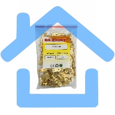 Клемма плоская штекер 6.3 мм 0,5-1.5 мм² (РП-п 1.5-(6.3) L = 25,5 мм) Rexant