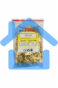 Клемма плоская штекер 6.3 мм 0,5-1.5 мм² (РП-п 1.5-(6.3) L = 25,5 мм) Rexant