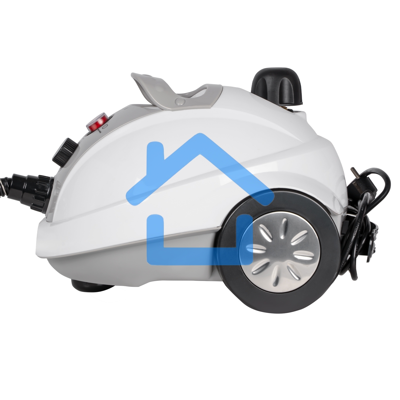 Пароочиститель Galaxy Line GL 6270, белый, 1500 Вт, 700 мл, 3,5 бар, выход пара 65 г/мин, нагрев 10 мин, время раб. до 30 мин, темп. пара 100°С, блокировка подачи пара, регул. выхода пара, защита от перегрева, степень защиты IPX4, аксессуары: насадка для 