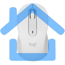 Мышь беспроводная Logitech Signature M650 белый, 4000 dpi, радиоканал, Bluetooth, USB, кнопки - 5