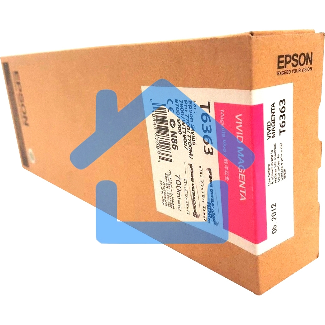Картридж струйный Epson C13T636300 пурпурный (700 мл) для Stylus 7700, 7890, 7900, 9700, 9890, 9900, WT7900