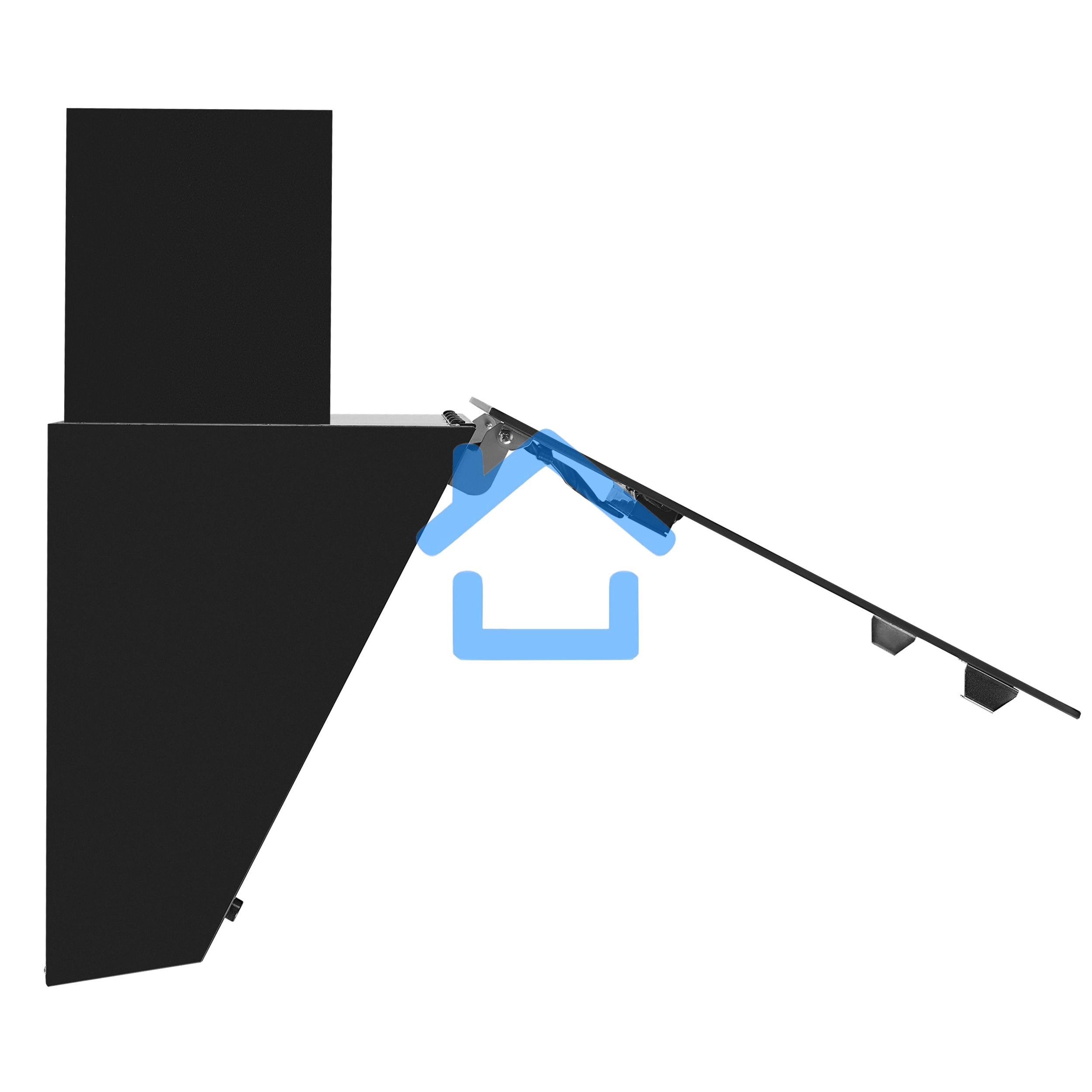 Вытяжка наклонная Maunfeld Falcon 60 Glass черная, 59.5 см, 1150 куб. м/ч, 54 дБ