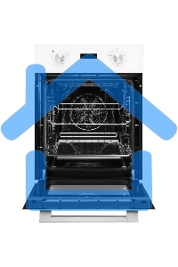 Электрический духовой шкаф Monsher MOE 4592 Blanc ширина 45 см, High-Tech, 50 л, гидролизная очистка, 9 режимов, белый