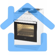 Плита электрическая Darina 1B EM 341 406 W белый/черный, конфорок 4 шт, духовка 50 л, 50 см x 85 см x 56 см