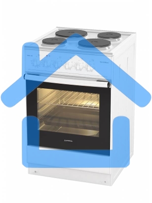 Плита электрическая Darina 1B EM 341 406 W белый/черный, конфорок 4 шт, духовка 50 л, 50 см x 85 см x 56 см