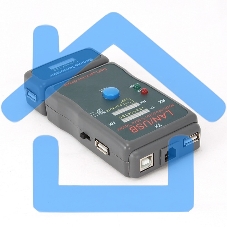 Тестер LAN Cablexpert NCT-2, 100/1000 Base-TX, для UTP, STP, RJ-11, USB-кабеля