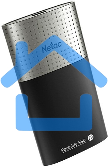 Накопитель SSD External Netac 128Gb Z9 <NT01Z9-128G-32BK> (USB3.2, up to 550/480MBs, 90х47.5х11.5mm, Aluminium+Plastic)