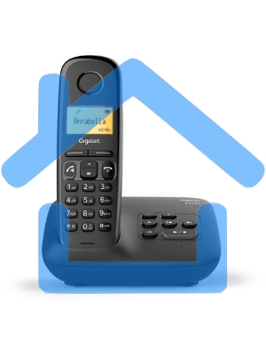 Радиотелефон Dect Gigaset A270A AM RUS черный автооветчик АОН