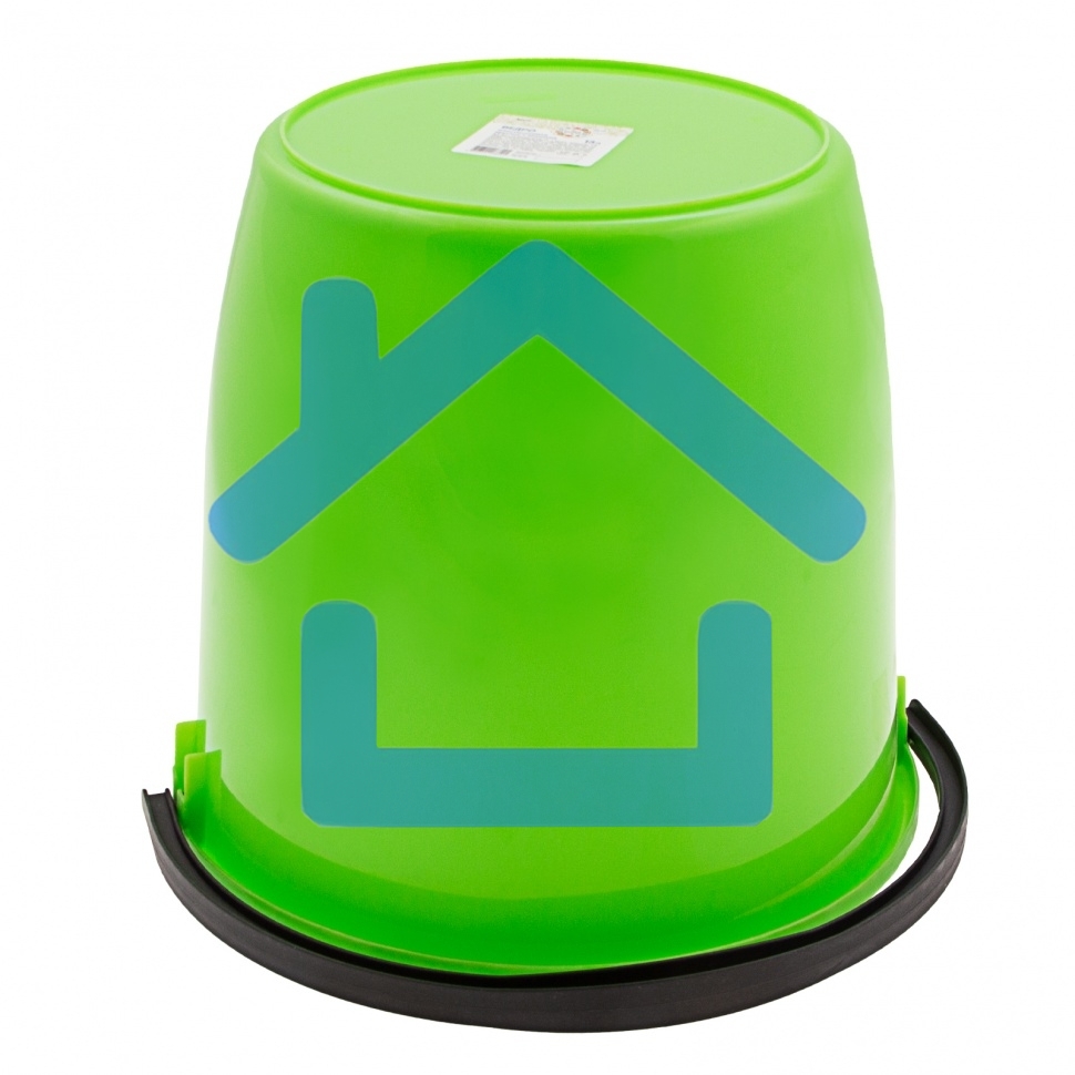 Ведро пластмассовое круглое 13 л, с крышкой, Light Elfe