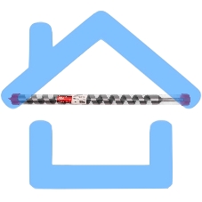 Сверло по дереву Matrix шнековое, 35 х 600 мм, 6-гранный хвостовик