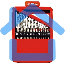 Набор сверл Matrix по металлу, 2-8 мм, HSS, 13 шт., метал. коробка цил. хвостовик