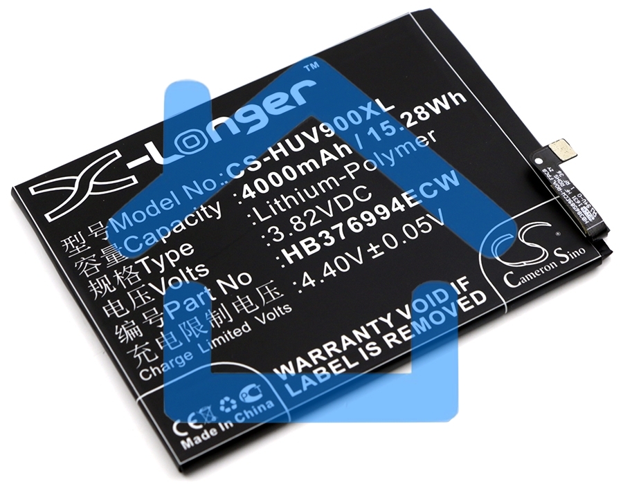 Аккумулятор CameronSino CS-HUV900XL HB376994ECW для Huawei Honor V9 3.82V / 4000mAh / 15.28Wh
