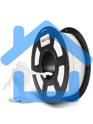 Филамент NVPRINT PLA Matte White для 3D печати диаметр 1.75мм длина 330 метров масса 1 кг