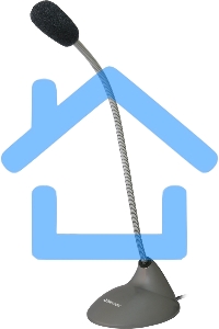 Микрофон компьютерный Defender MIC-111, серый, кабель 1,5 м