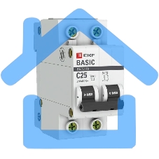Выключатель автоматический EKF mcb4729-2-25C 2P 25А (C) 4,5кА ВА 47-29 EKF Basic