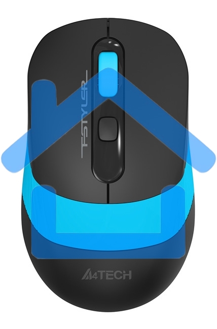 Мышь беспроводная A4Tech Fstyler FG10S черный/синий, 2000 dpi, радиоканал, USB, кнопки - 4
