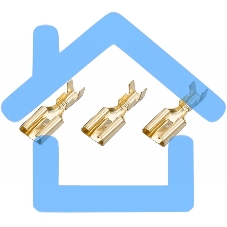 Клемма плоская гнездо 7.5 мм 1-2.5 мм² (РП-м 2.5-(6.3)) Rexant